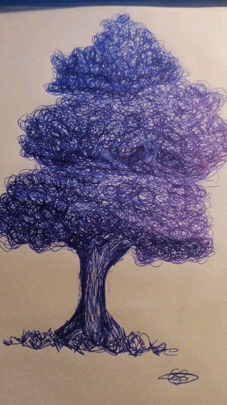 Wie kann man am besten Bäume zeichnen?