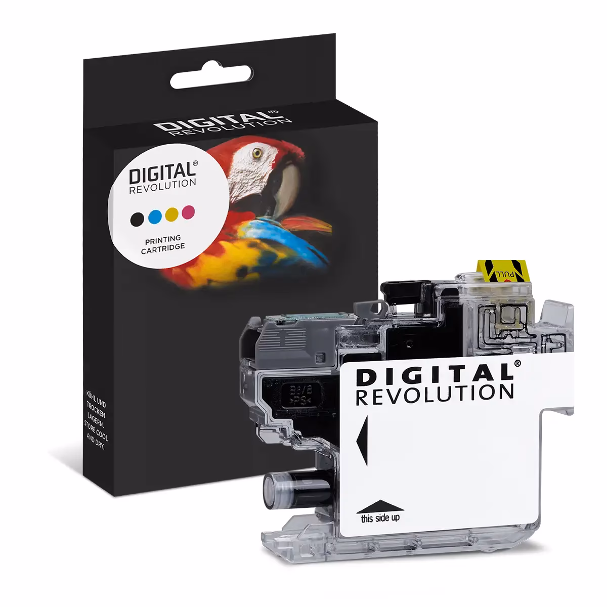 Wo ist die Tintenabdeckung des Brother-Druckers?