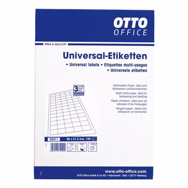 Welche 4 Arten von Etiketten gibt es?