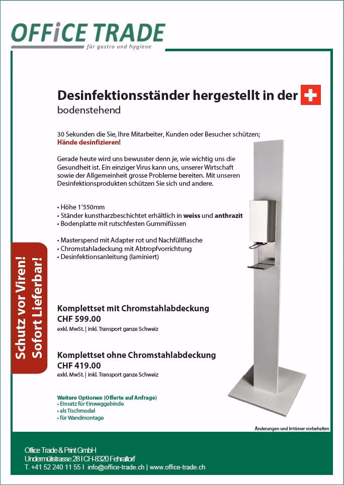 Was sind die wichtigsten Hygieneartikel?