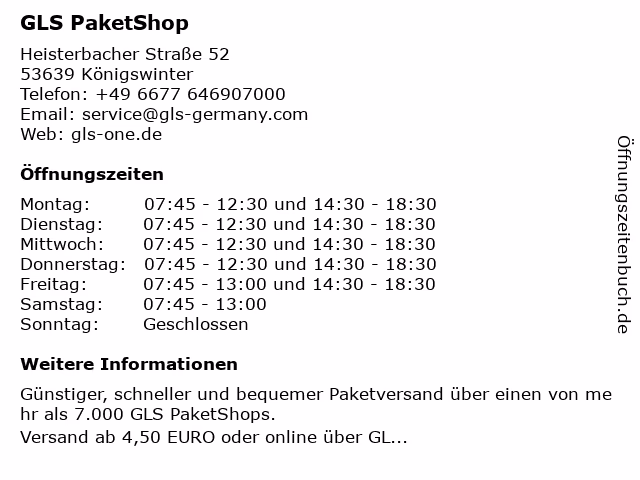 Kann ich ein Paket von GLS abholen lassen?