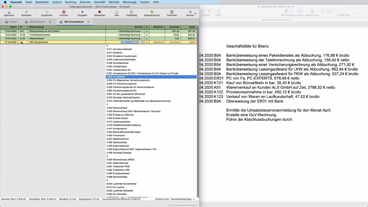 Kann Gnucash Rechnungen erstellen?