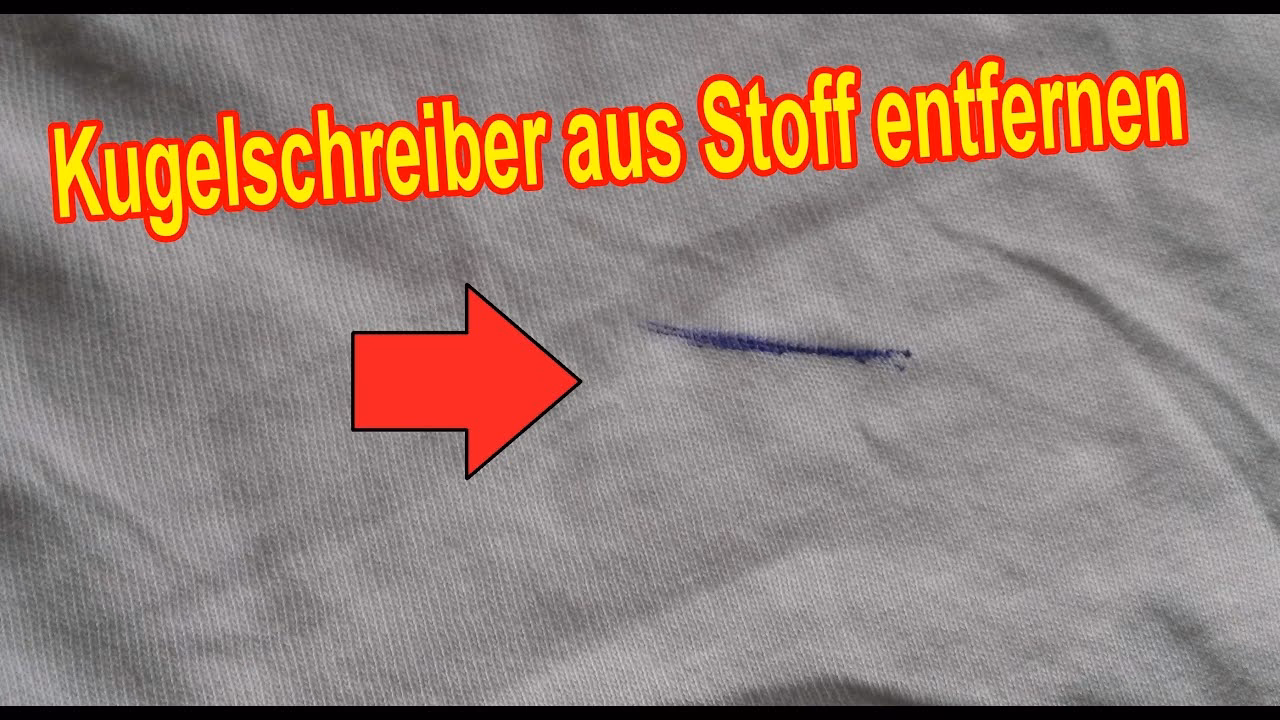 Kann man mit Gallseife Kugelschreiber entfernen?