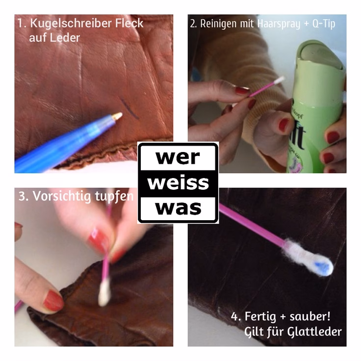 Wie entferne ich Haarsprayrückstände?