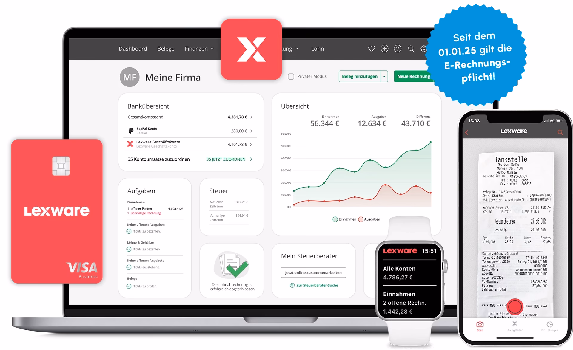 Kann man mit Lexware Office buchen?