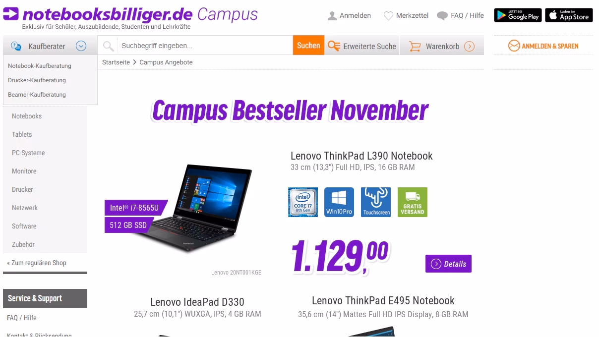 Wie viel Studentenrabatt gibt es bei HP?