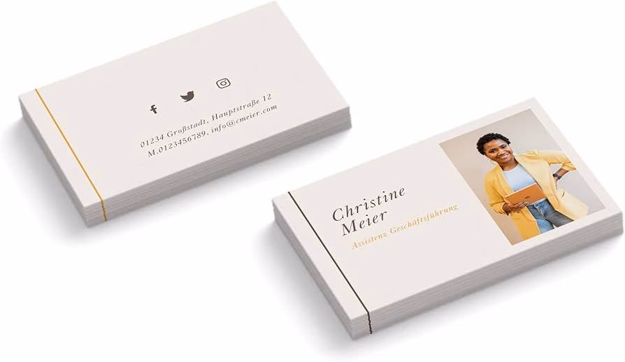 Unter was bucht man Visitenkarten?