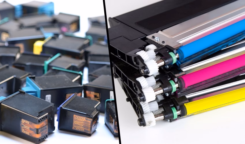 Woher weiß ich, ob ich Toner oder Tinte benötige?