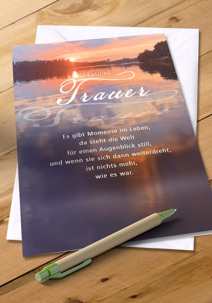 Welcher Stift für Trauerkarte?