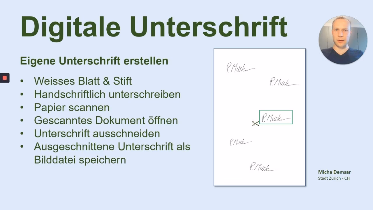 Wie kann man am besten eine digitale Unterschrift erstellen?
