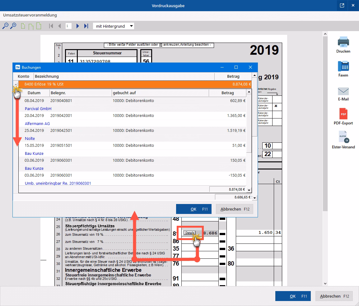 Was muss ich in der Umsatzsteuererklärung angeben?