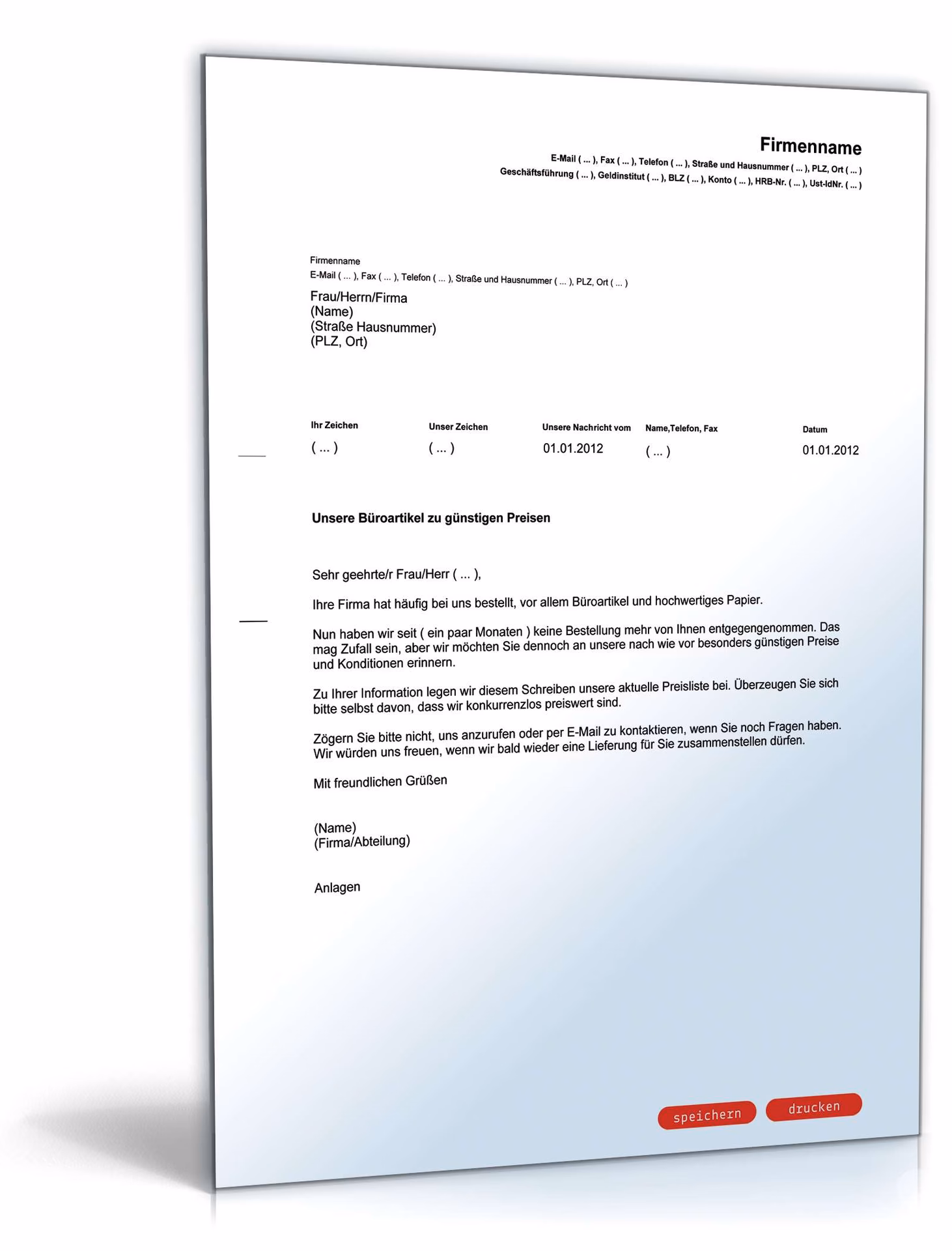 Wie viel kostet ein Werbebrief?